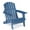 Dark blue, variant on Oversized Half-Assembled Folding Adirondack Chair, Wood Lounge Patio Chair for Garden Beach, Brown