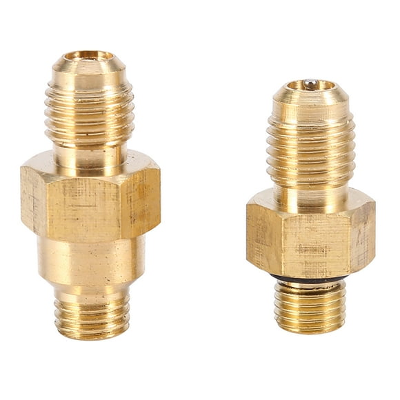 Adaptador De Conector De 8 Piezas, Paquete De 8 Kit De Adaptador De Refrigerante De Aire Acondicionado Automotriz, Juego De Manguera De Conector De Adaptador De Conversión Con 8