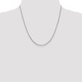 thumbnail image 4 of Auriga Fine Jewelry 14K White Gold 2.25mm Figaro Chain Necklace 20inch for Women, 4 of 5