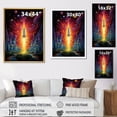 thumbnail image 4 of Designart "Rocketship Cosmic Dream " Rocketship Wall Decor, 4 of 5