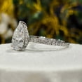 thumbnail image 2 of solitaire jewels 3CT Pear Moissanite Hidden Halo Engagement Ring For Women, 14K Yellow Gold, 2 of 6