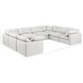 thumbnail image 3 of Meridian Furniture Indulge 258" Cream Vegan Leather U-Shaped Modular Sectional, 3 of 10