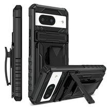 for Google Pixel 6 Pro Case - Heavy Duty Phone Holster with Belt Clip | with Kickstand | Shockproof, Dual Layer Protective | Drop Protection Hybrid Case for Google Pixel 6 Pro | Black