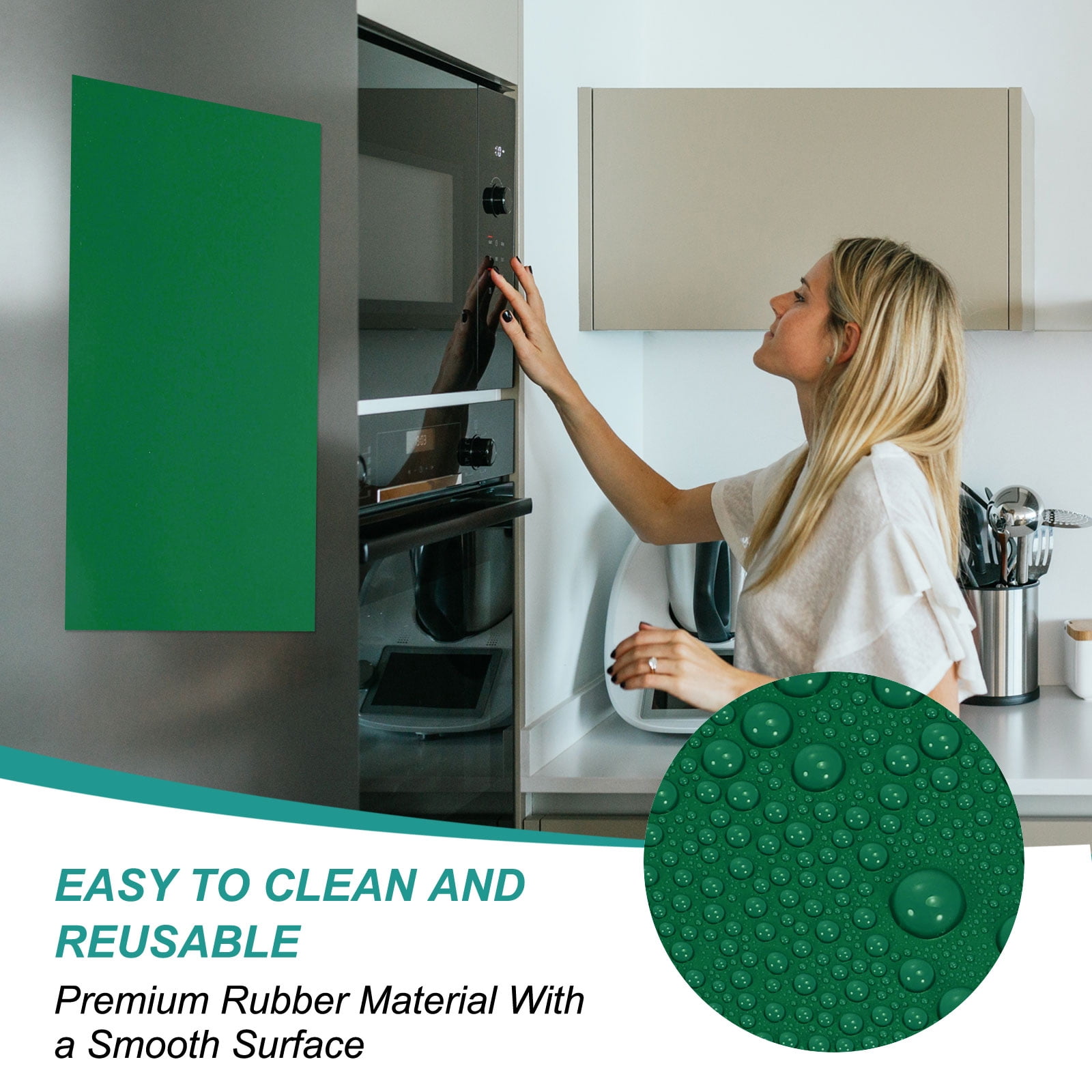 Uxcell Magnetic Dry Erase Board Sheet for Fridge, 6 Pcs 12 x 8 Inch Erasable Refrigerator Whiteboard for Kitchen for Home Kitchen Organizer Planner Office Storage, Green (0.6mm)