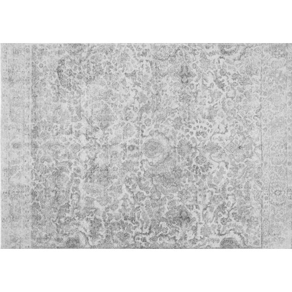 Ahgly Company Indoor Rectangle Abstract Gray Contemporary Area Rugs, 5' x 7'