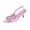 Pink, variant on Slingback Heels for Women Glitter Rhinestone Bow Pointed Toe Kitten Heels Ankle Strap Pumps Shoes for Wedding Party
