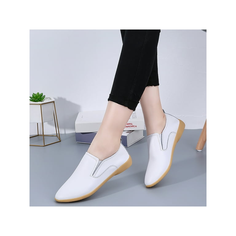 Comfy leather deals flats
