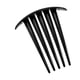 thumbnail image 4 of 3uds Pequeño Lateral Peine, Dientes Pelo Peine Pelo Clip Peine, Negro, 3, 4 of 6