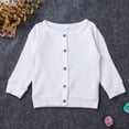 thumbnail image 3 of Mialoley Boys Girls Button-down Cardigan, Solid Color Sweater, Casual Outerwear, 3 of 9