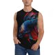 thumbnail image 1 of Balery Colorful Betta Fish Camisetas sin mangas para hombre, absorbe la humedad y protege contra el mal olor.-Medium, 1 of 7