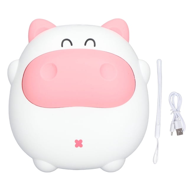 Electric Hand Warmer, Hand Warmer Night Light 2 Levels Temperature Adjustment Fast Heating For Home Pink,White