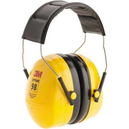 

3M Over the Head Black & Yellow Earmuffs 25 NRR Rating