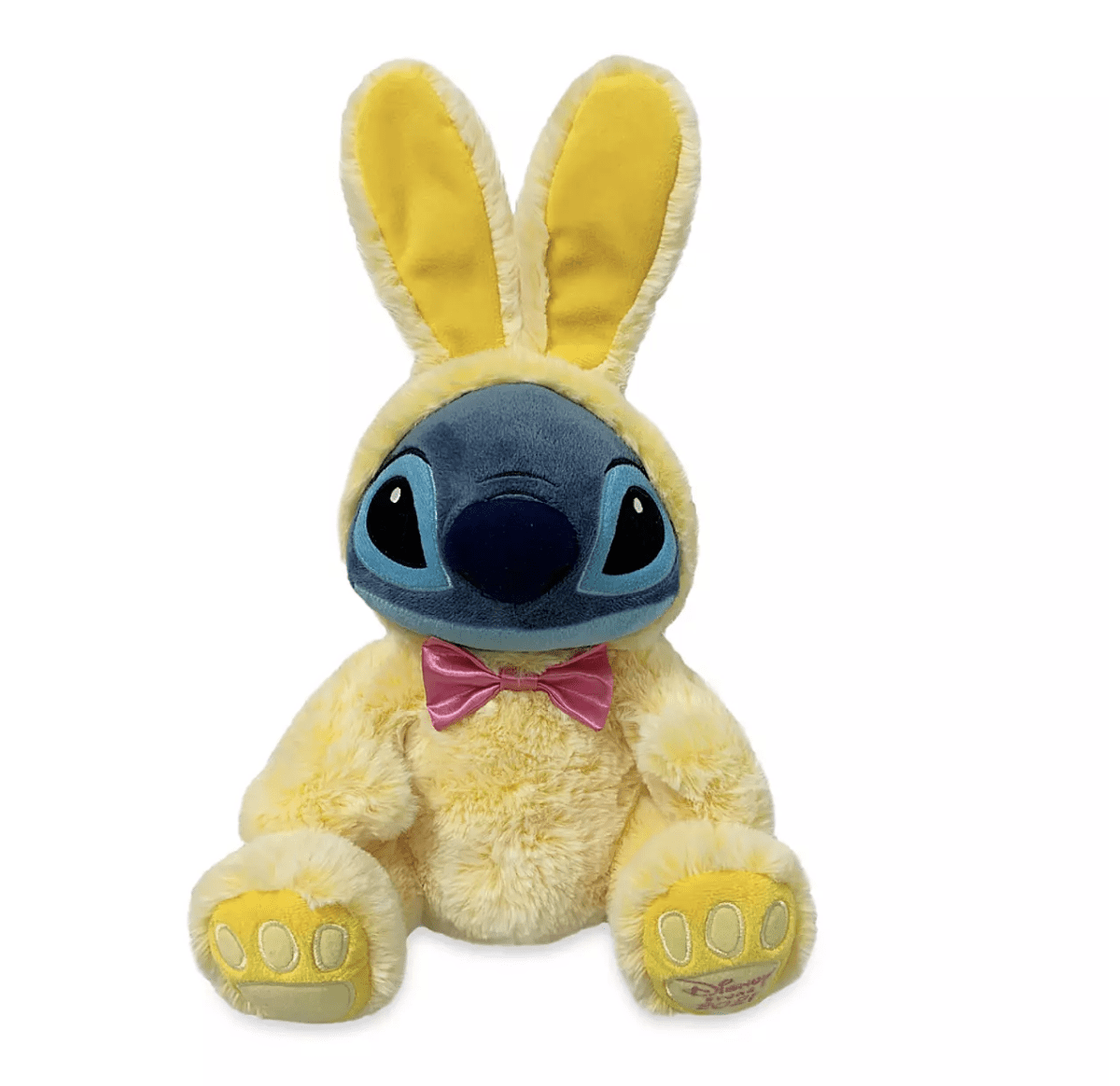 Disney Stitch Plush Easter Bunny, Small 9 1/2 Inch, for Boys and Girls,  Squishy Animals, Perfect Easter Basket Stuffer or Spring Decor, Suitable  for