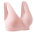 thumbnail image 4 of Soft Thin Nursing Camisole Seamless Maternity Bra Comfortable Breastfeeding Top For Pregnancy And Postpartum color XL, 4 of 4