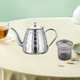 thumbnail image 1 of Tetera de acero inoxidable Macarena para estufa, calentamiento rápido de 1,5 l, cocina al aire libre, estufas eléctricas, cocina de inducción Plata, 1 of 8