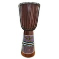 thumbnail image 5 of Stoneage Arts Djembe Drum African Inspired Bongo Solid Wood Varying Dot Art Patterns (Giraffe, 16 Inch), 5 of 6