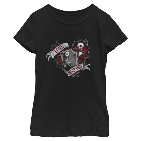 Girls The Nightmare Before Christmas Love Never Dies T Shirt