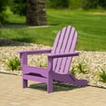 thumbnail image 4 of DuroGreen Adirondack Chairs Made With All-Weather Tangent lumber, Set of 4, Oversized, High End Classic Patio Furniture for Porch, Lawn, Deck, or Fire Pit, No Maintenance, USA Made, Lilac, 4 of 6