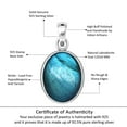 thumbnail image 6 of 925 Sterling Silver Women Jewelry Natural Labradorite Pendant, 6 of 8