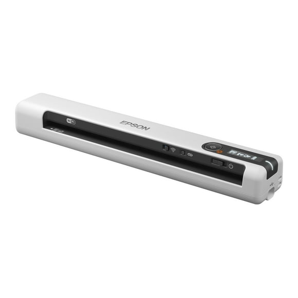 Epson DS-80W - Document scanner - Contact Image Sensor (CIS) - Legal - 600 dpi - up to 15 ppm (mono) / up to 15 ppm (color) - up to 300 scans per day - USB 2.0, Wi-Fi(n)