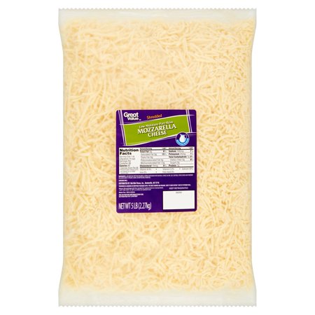 Great Value Shredded Low-Moisture Part-Skim Mozzarella ...