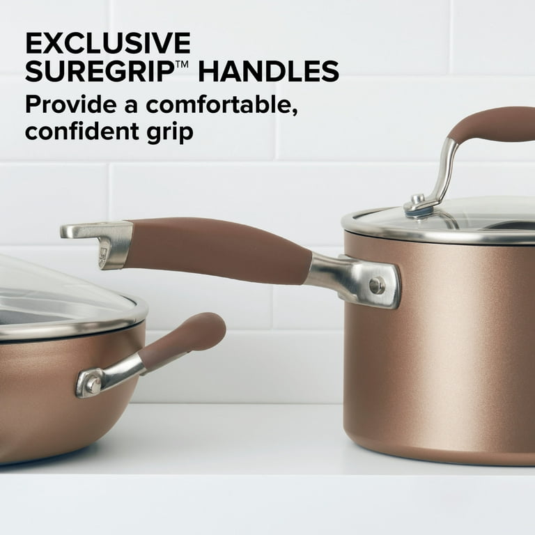 Anolon French Skillets, Bronze, Twin Pack