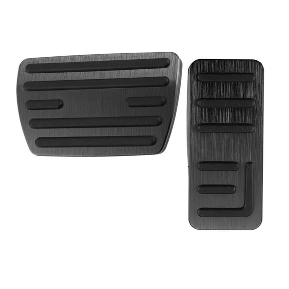 2 Pcs Foot Pedal Cover Non-Slip No Drill Metal Accelerator Pedal Covers for Honda HRV Black