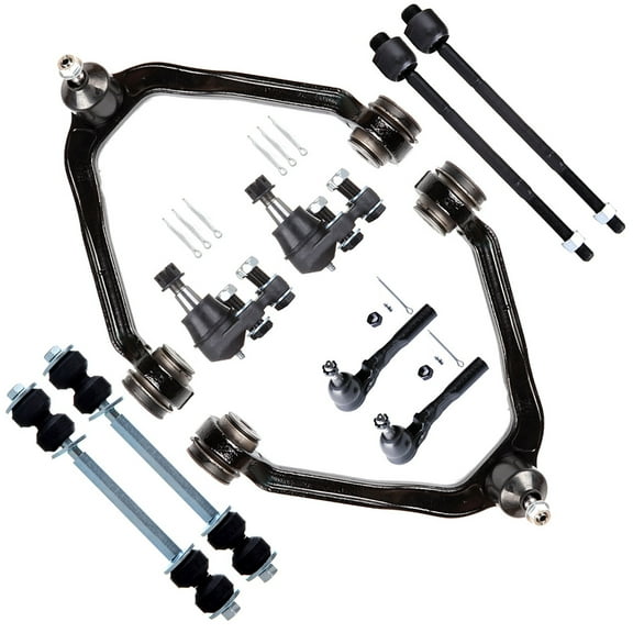 ECCPP Front Sway Bar End Link Inner Tie Rod End Lower Ball Joint Outer Tie Rod End Upper Control Arm And Ball Joint 1999-2007 for Chevrolet Silverado 1500 1999-2007 for Gmc Sierra 1500 10pcs