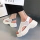 thumbnail image 3 of Sandalias transpirables de moda para mujer, sandalias casuales con boca de pez y fondo de bizcocho Wmkox8yii shjk2137, 3 of 3