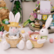 thumbnail image 4 of Plato de dulces de Pascua, canasta de conejito de Pascua, canasta de almacenamiento de dulces de Pascua, caja para decoración de mesa de Pascua, A, 4 of 8