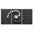 thumbnail image 2 of wall26 - 3 Piece Canvas Wall Art - Zen Stones with Yin and Yang - Modern Home Art Stretched and Framed Ready to Hang - 24"x36"x3 Panels, 2 of 4