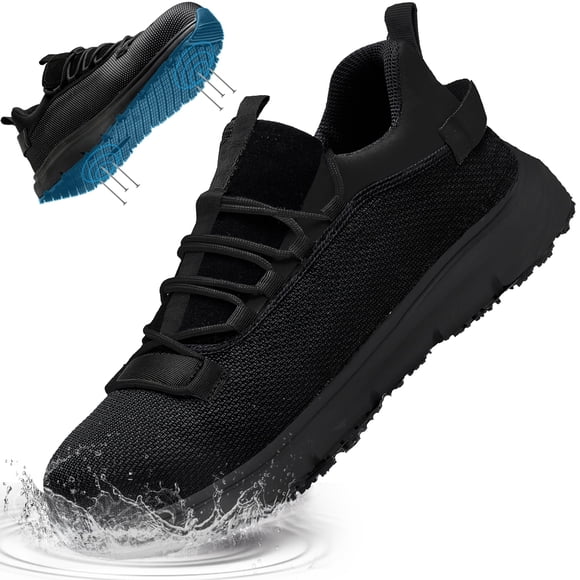 Ulogu Chaussures de Travail à Embout d'Acier Antidérapantes pour Hommes Femmes Imperméables Légères Espadrilles de Sécurité Indestructibles Construction de Toitures Zapatos Trabajo