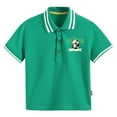 thumbnail image 2 of SHenli Polo Shirts for Boys 10-12 Button Closure Tropical Print Short Sleeve Comfy Gentleman Tops Summer Beach Shirts for Kids, 2 of 3
