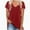 Deep Red, variant on Women's T Shirts V-Neck Short Sleeve Athletic Shirts Tee Tops
