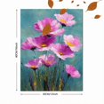 thumbnail image 3 of Vibrant Pink Poppy Field Canvas Boho Wildflower Ready To Hang Living Wall Decor, 3 of 8