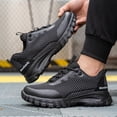 thumbnail image 1 of Zapatos casuales Calzado de construcción con punta de acero transpirable para hombres y mujeres (42 negro) DQrwqpou Tenis De Mujer Tenis De Hombre, 1 of 8