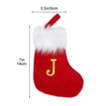 thumbnail image 3 of Mini Knitted Christmas Stocking – Embroidered Letter Wool Hosiery Gift Bag, 7 Inch Candy Holder for Children, Fireplace & Holiday Decorations, 3 of 5