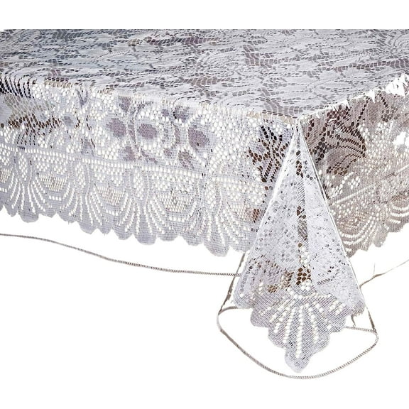 Dependable Industries Inc. Essentials Deluxe Clear Tablecloth Protector Crystal Clear Vinyl 60" x 120" Oblong Durable Double Stitched Edges