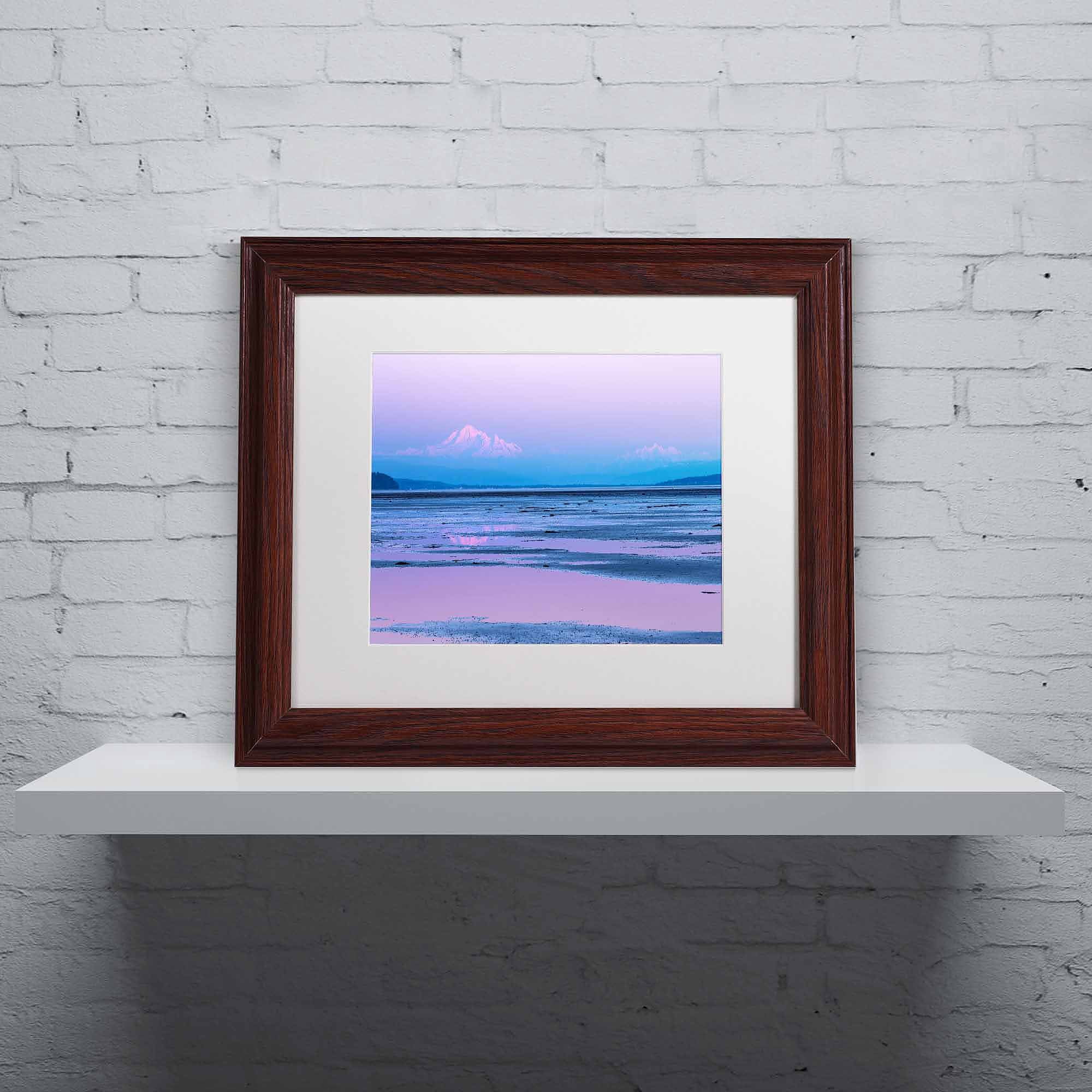 Trademark Fine Art "Baker Twilight" Canvas Art by Pierre Leclerc, White Matte/Wood Frame
