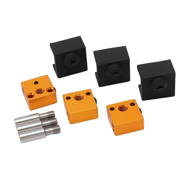 Bloque calefactor de aluminio, 3 juegos, pieza de impresora 3D, calcetín de silicona para impresora 3D, de primera línea
