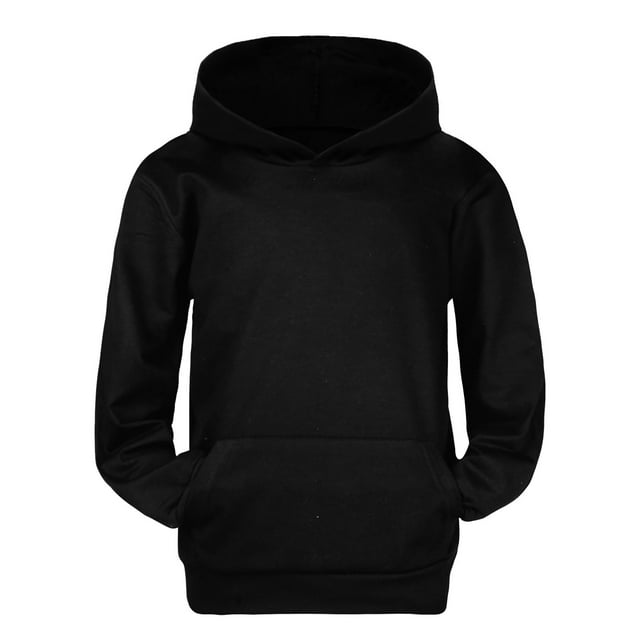 GDREDA Chandails à Capuche Classiques Unis pour Jeunes, Doux, Chandails à Capuche à Enfiler pour Enfants (Noir, 3-4 Ans)