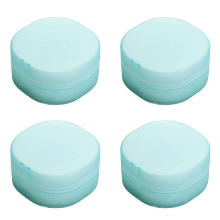 YIEMEEN Compact Square Makeup Cotton Storage Container Clear Materials Dustproof Lid Hygienic Design