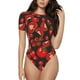 thumbnail image 1 of Balery Tomato Body de cuello redondo de manga corta para mujer Tops de manga corta Tops básicos-Large, 1 of 7