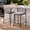 2 grey stools, variant on Crestlive Products Outdoor Bar Stools Set of 2, 26" Counter Height Stackable Modern Patio Bar Chairs with Rattan Back and Metal Frame, for Garden Deck Pool Backyard