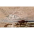 thumbnail image 2 of William Charles Piguenit 14x11 Gold Ornate Wood Frame and Double Matted Museum Art Print Titled - The Flood in the Darling 1890 (1895), 2 of 4