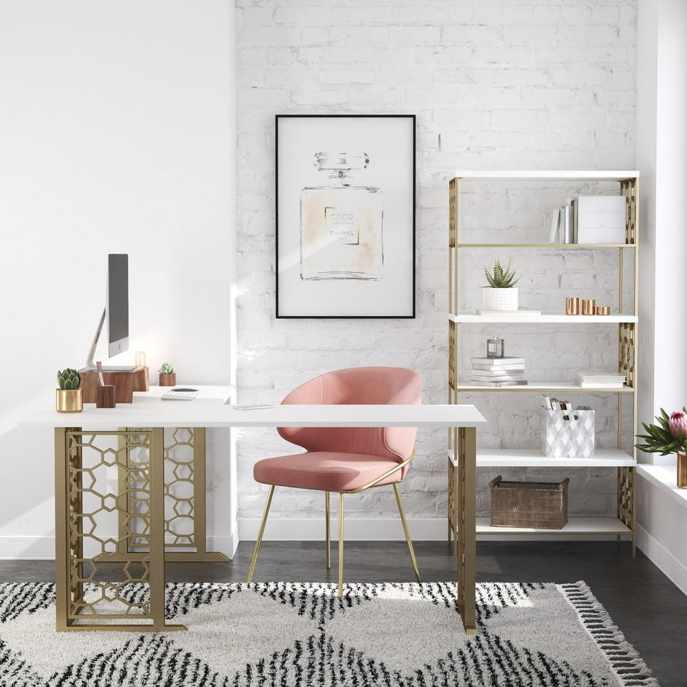 CosmoLiving by Cosmopolitan Ella L Desk, White - Walmart.com - Walmart.com