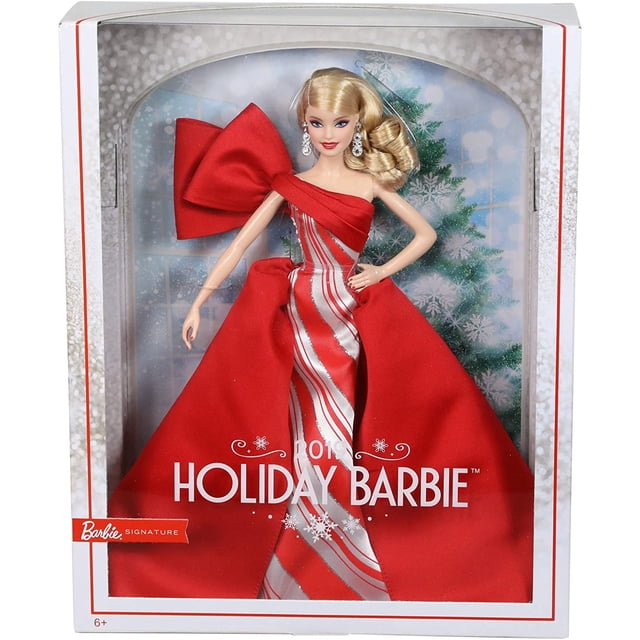 Muñeca Barbie MATTEL Holiday 2019 Felices Fiestas rubia 29 cm