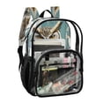 thumbnail image 5 of ALAZA Clear Backpack Owl on Wood PVC Transparent BookBag, 5 of 7