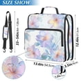 thumbnail image 2 of FORMRS Zipper Binder with Shoulder Strap 2-inch Ring 500 Sheet Capacity File Bag, Pastel Flower Pattern, 2 of 5
