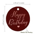thumbnail image 6 of Inkdotpot Rose Gold Foil Paper Hang Tags Happy Birthday Favor Tags 50 Pieces, 6 of 7
